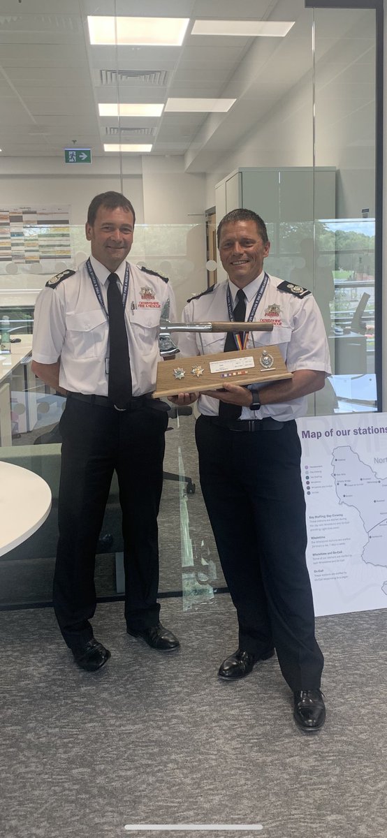 Today we are saying a very fond farewell to our Deputy Chief Fire Officer Rick Roberts who is retiring after a long and successful career which began in <a href="/cambsfrs/">Cambridgeshire Fire and Rescue Service</a> in 1994 before transferring to Derbyshire in 1999. Good luck &amp; happy retirement Rick from everyone at #TeamDFRS