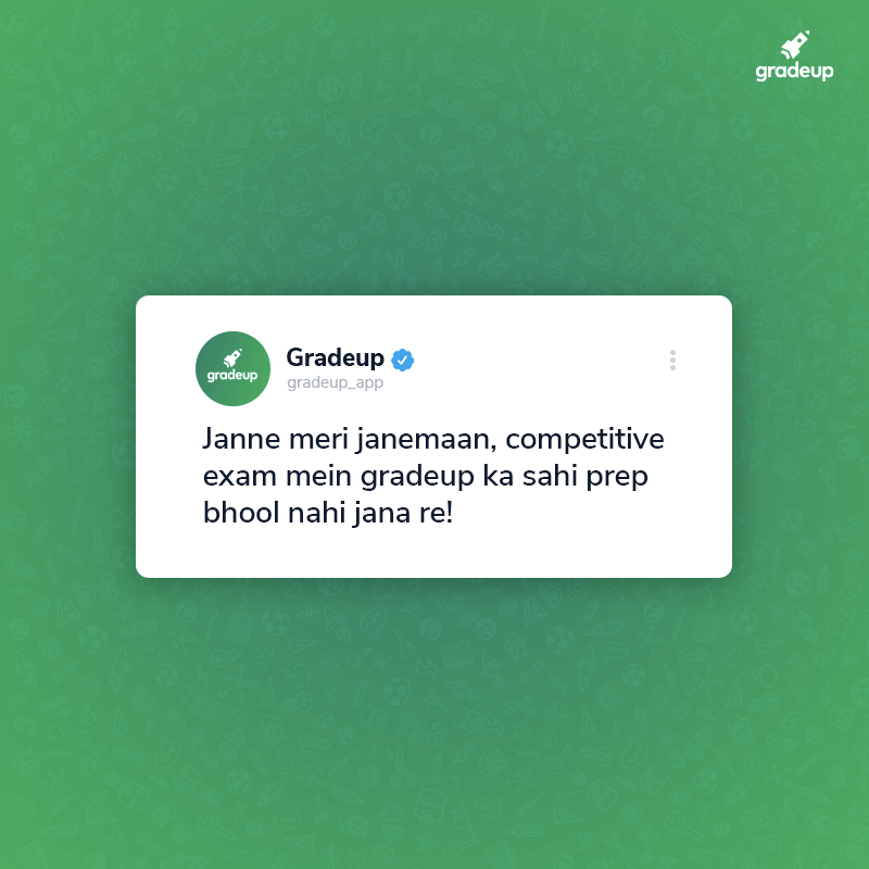 Byjus_ExamPrep's tweet photo. Sahi Prep karna hai toh Gradeup ko mat bhoolna, janemaan!
#GoGradeup #SahiPrepLifeSet #Memes #Trending https://t.co/vFoBg2WJj1