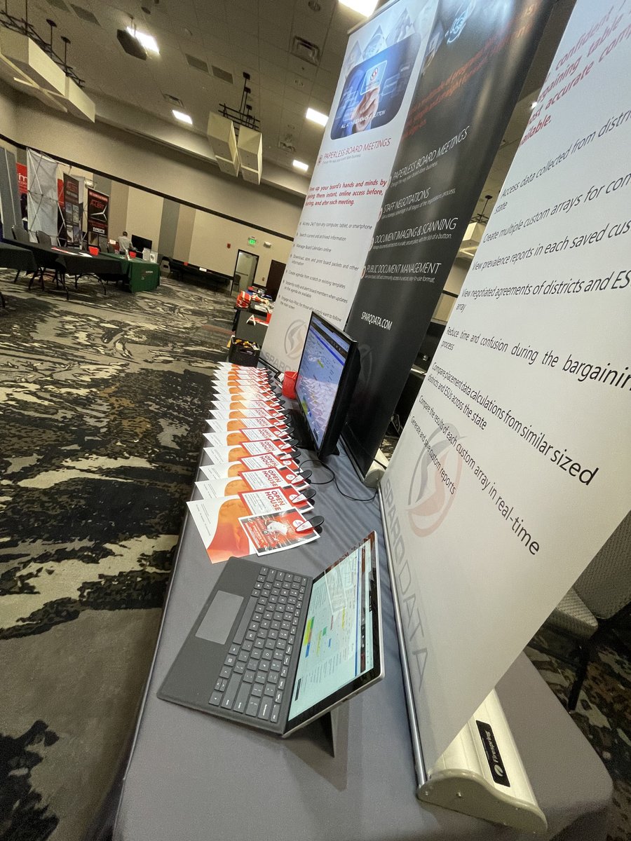 sparq_data's tweet photo. Good morning! It’s Thursday morning of #AdministratorsDays and #SparqData is excited to speak with you! Come talk to us about #SparqMeetings and #SparqNegotiations! https://t.co/6rDvt4VelL