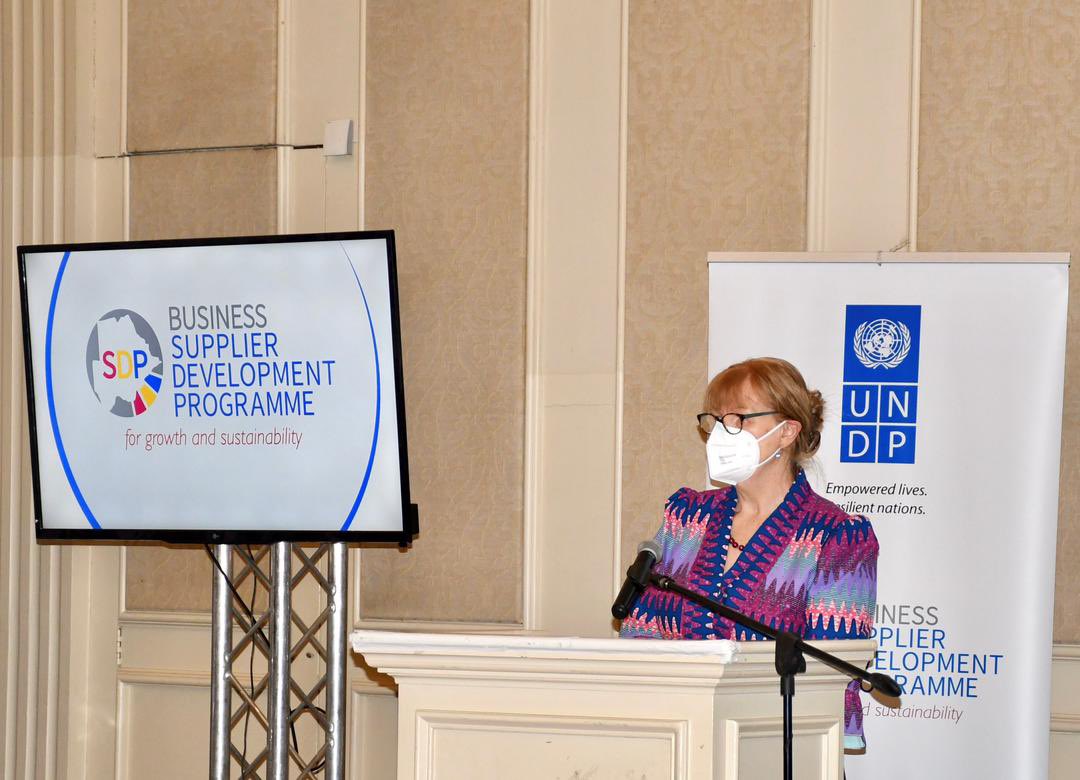 ATISASDP's tweet photo. #UNDP-SDP held its ‘Annual Achievements @ a Glance’ event on Thurs 15th July. The event was organised to share achievements of the Supplier Development Programme, lessons & future opportunities for #entrepreneurship & private sector development in 🇧🇼 #UNDPSDP #ThrowbackThursday https://t.co/6Fcmt4Jt6R