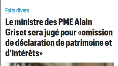Maintenant les ministres tu apprends pour quoi ils sont jugés avant même de savoir ce qu'ils font au gouvernement.