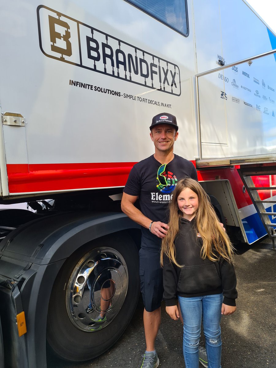 LittleP_18's tweet photo. Great to see you this morning @bjornestment27 and like you said to me ride safe ride fast. Best of luck for the weekend #bsb #brandfixx #hellyeah https://t.co/H3y8nXqs65