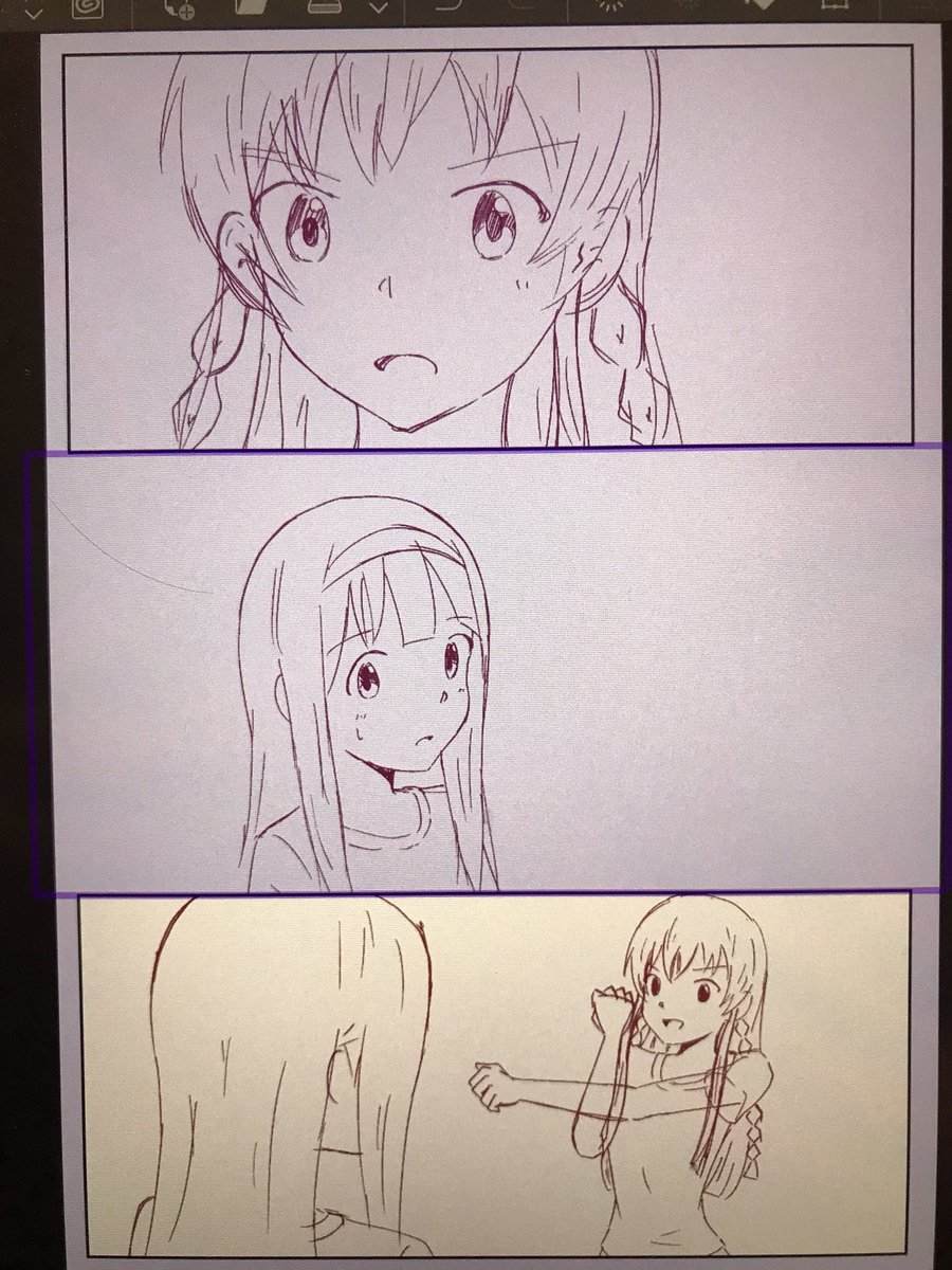 1週間まともに描かないとやっぱ感覚が…っていうwip 