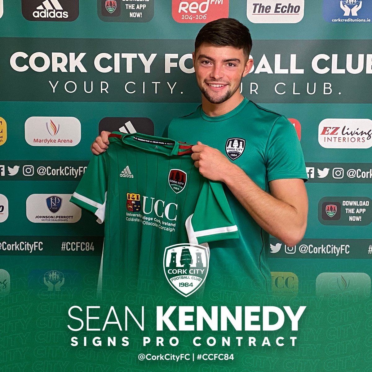 CorkCityFC's tweet photo. We are delighted to announce the signing of Aaron Bolger, while also confirming that Sean Kennedy has signed his first professional contract with the club. ✍🏻

📰 - https://t.co/8qhqiVuvbL

#CCFC84 https://t.co/Bir6cvOgUv