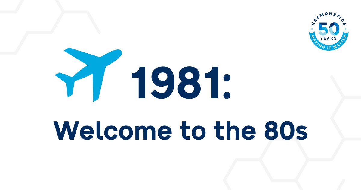 HaemoneticsCorp's tweet photo. Welcome to the '80s! Haemonetics kicked off this decade with the Cell Saver® 3 - the first system to automate cell salvage for surgery. Meanwhile, we spread our wings abroad - opening a foreign HQ in Switzerland. #50YearsofHAE https://t.co/iBxDlhKvVp