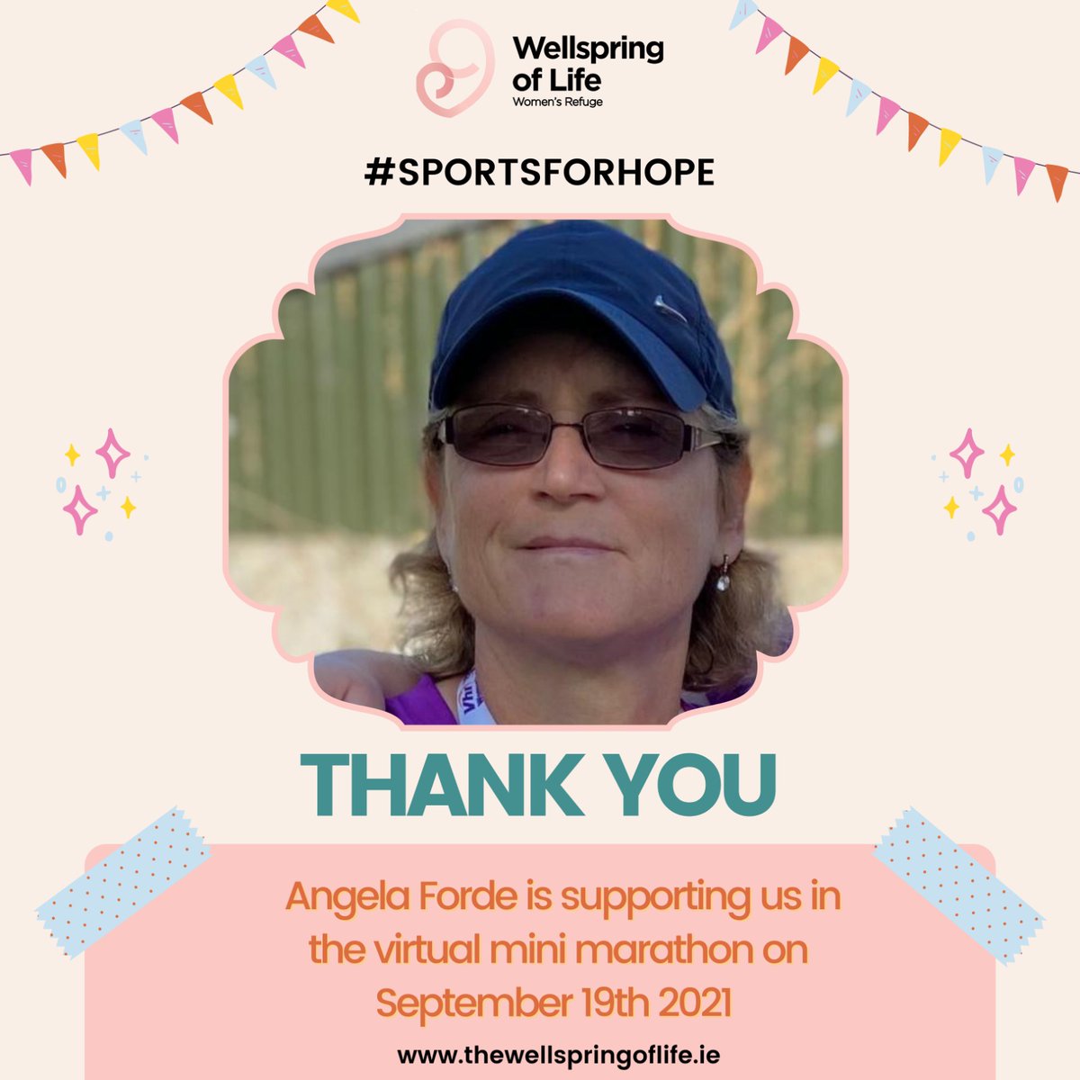 Please join Angela Forde or create your own sports event during August for our #SportsForHope campaign.

For more information, check out our Facebook page!