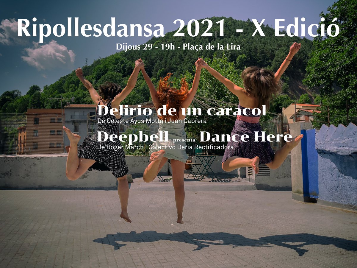 Vine a celebrar i ballar amb nosaltres el fi de festa de #Ripollesdansa amb les darreres actuacions d'aquesta desena edició! A les 19h a la Plaça de la Lira, us hi esperem! 🤩🔊💃😷 #10aniversari #bestfestivalofpyrenees #dansa #festival #dancehere #dancetomeetyou