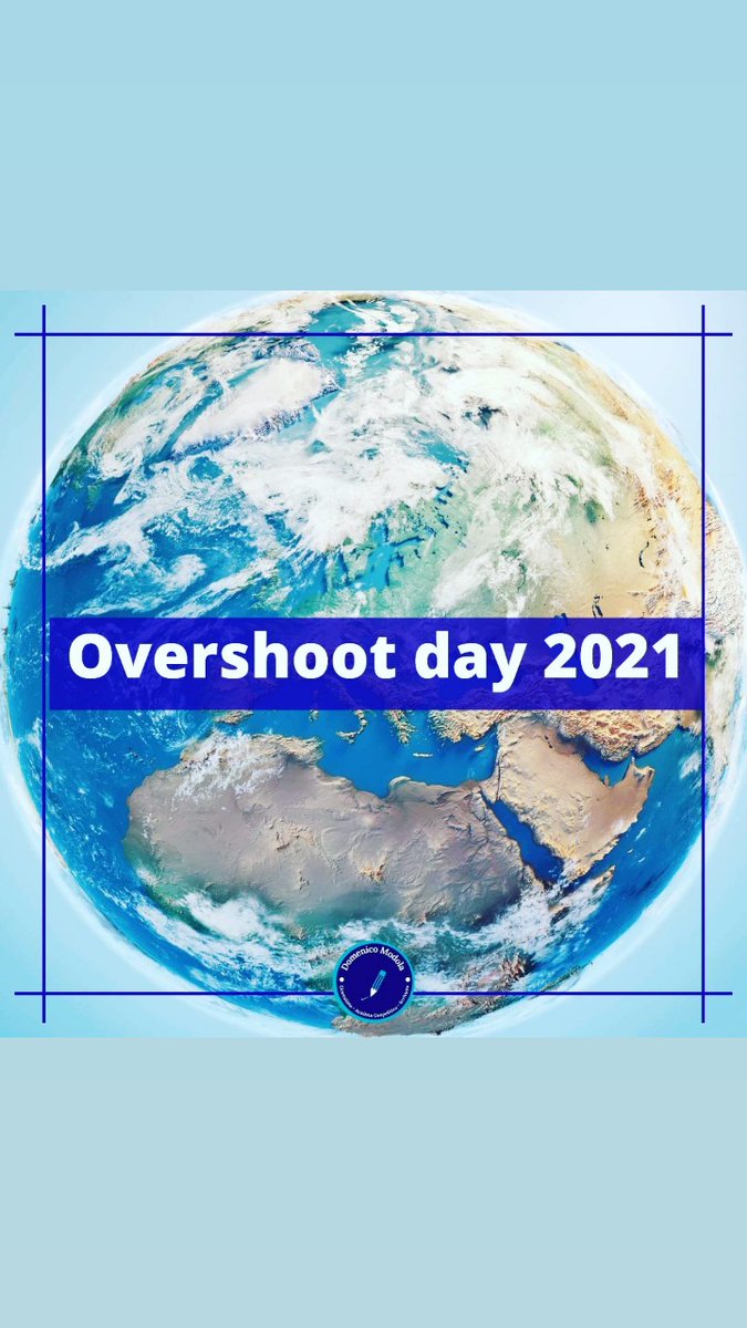 Overshoot day 2021: esaurite le risorse disponibili per il 2021
🌍
L' overshoot day è la giornata in cui per l'anno in corso, l'umanità ha esaurito le risorse necessarie per vivere in modo sostenibile. Da adesso siamo in debito con il pianeta.
#overshootday2021 #dmj