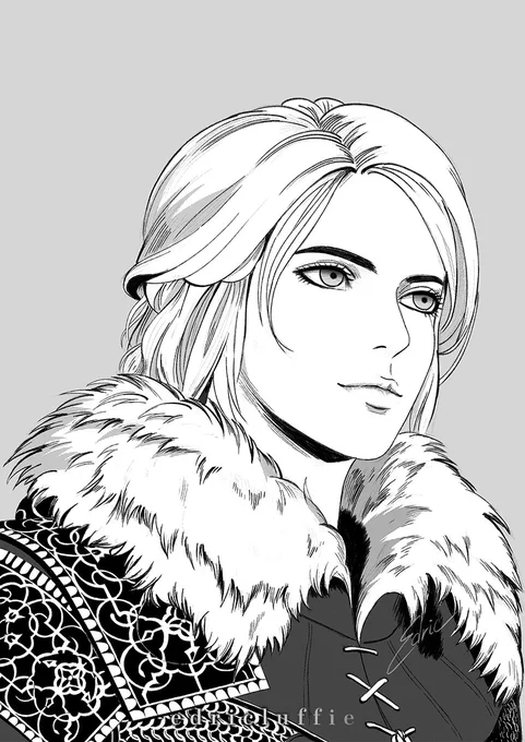 My first Ciri artwork! I'm trying my best to clear my "unlimited wips" 😅 