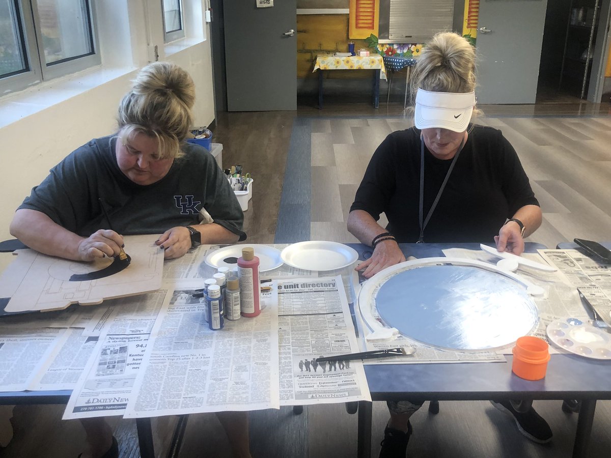 nwmediacenter's tweet photo. @nweseagles staff have been working hard to get ready for the new year. It was nice to take time together to sharpen our saws and learn from the best @MsHagansClass The door hangers turned out amazing!! https://t.co/olO4Xeneqj
