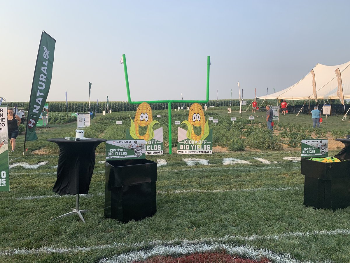 Visit the Hefty Naturals booth today at the Ag PhD Field Day to kick off big yields!