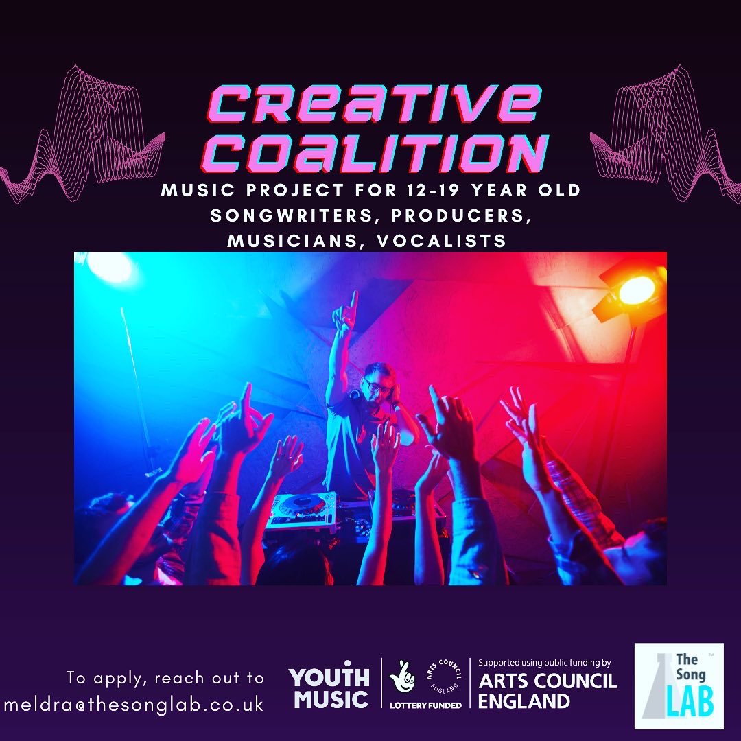 SongLabOfficial's tweet image. SongLab is delighted to announce a new music project aimed at 12-19 year old Musicians looking to develop music skills and confidence! Grateful for continued support from @youthmusic @ace_national @LottoGoodCauses to learn more about this opportunity,reach out!