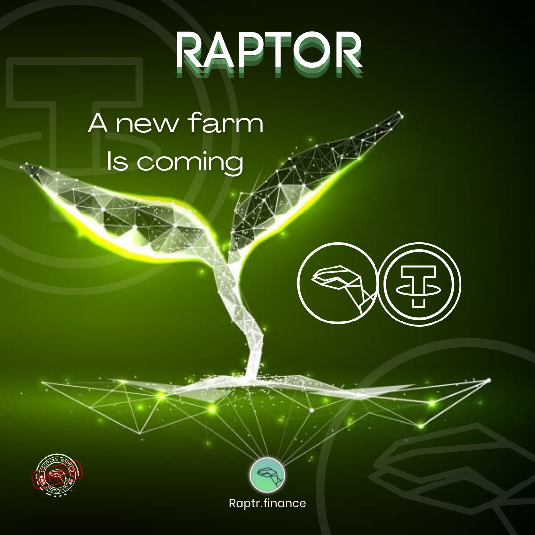 raptor_salih's tweet photo. @CryptoWhale New $Raptor farms are coming with high yield! Come check it out @raptor_token! 
- staking &amp; lottery live
- RaptorSwap THIS WEEK
- Upcoming NFT Market and RaptorChain
- Green project
#bscgems #defi #altcoins #binance        #yieldfarming #Bitcoin     #Elon #100xCoin #ALTSEASON https://t.co/mkk7gVxovD