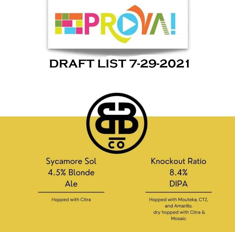 BrocktonBeer's tweet photo. Another summer week, another chance to roll through @ProvaBrockton! Come on down and hang with us tonight! 4pm-9pm at 25 Crescent Street in Brockton! 🍻😁 https://t.co/e1aunX4ooC