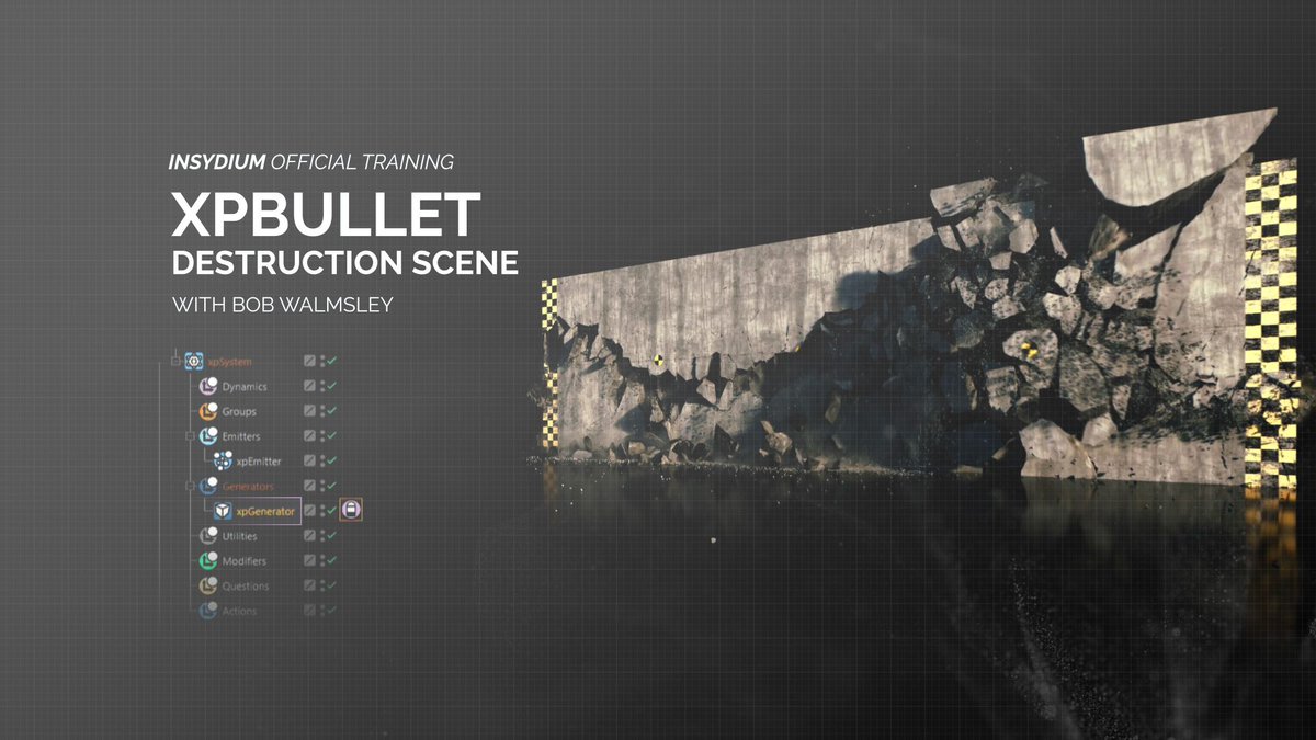 insydium_ltd's tweet photo. New X-Particles Tutorial on YouTube Now! 🙌

xpBullet - Destruction Scene! 
Learn how to create a procedural destruction scene including crumbling, debris and dust effects!
Head to YouTube now! 👉 https://t.co/kWWCRmt40W

#XParticles #xpBullet #Tutorial #CreateLikeNeverBefore https://t.co/4hsPWQqRJJ