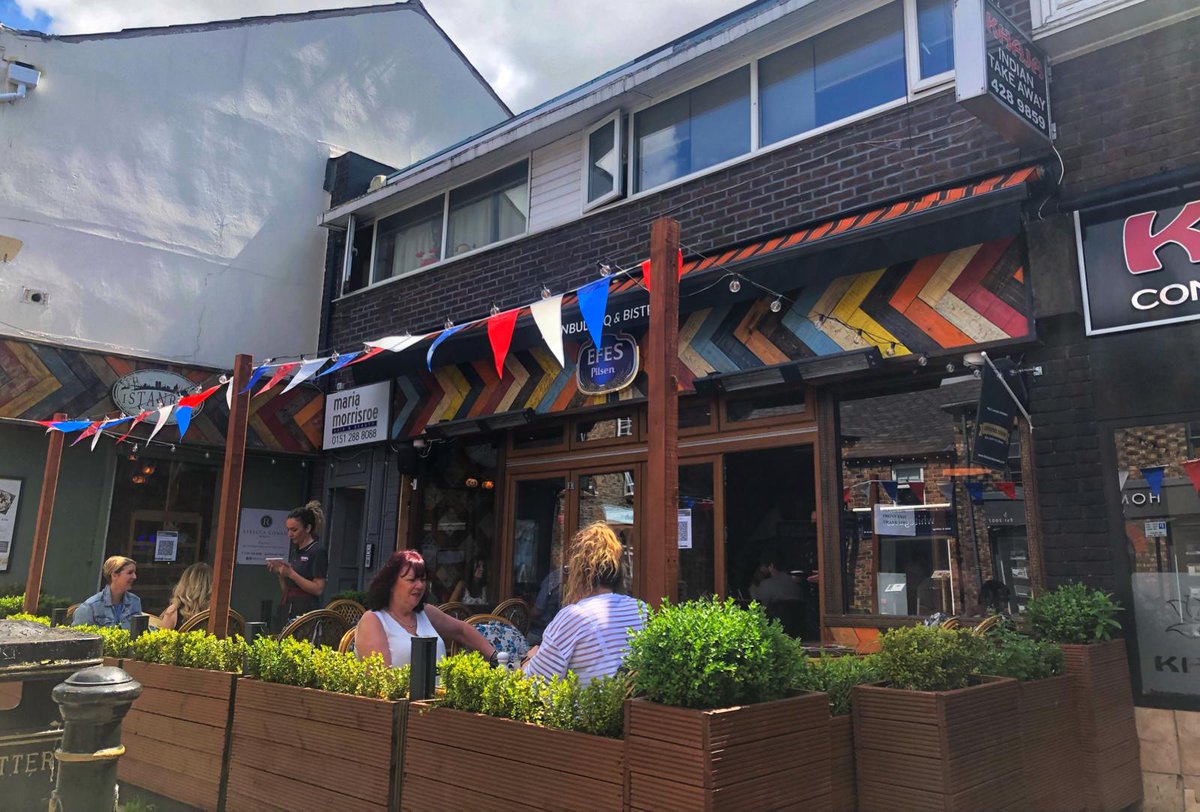 IstanbulWoolton's tweet photo. Here’s a #ThrowbackThursday to take you back to sunnier times! ☀️

Not to worry though, we have plenty of room indoors at #IstanbulWoolton and you can still grab a table outside thanks to our heaters and canopy 🔥

#istanbulwoolton #wooltonvillage #southliverpool #turkishfood https://t.co/RIoee4xIpN