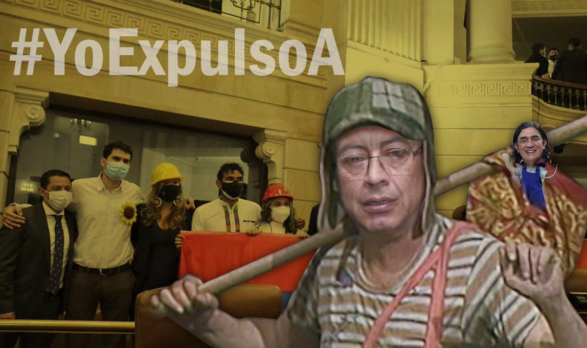 GabyAraque20's tweet photo. #CorrupcionEs la que esta cometiendo Senador Armando Benedetti, pretendiendo #RobarAColombiaEs
y dando discursos de querer ayudar el País. #YoExpulsoA https://t.co/lbpZxGgy8e