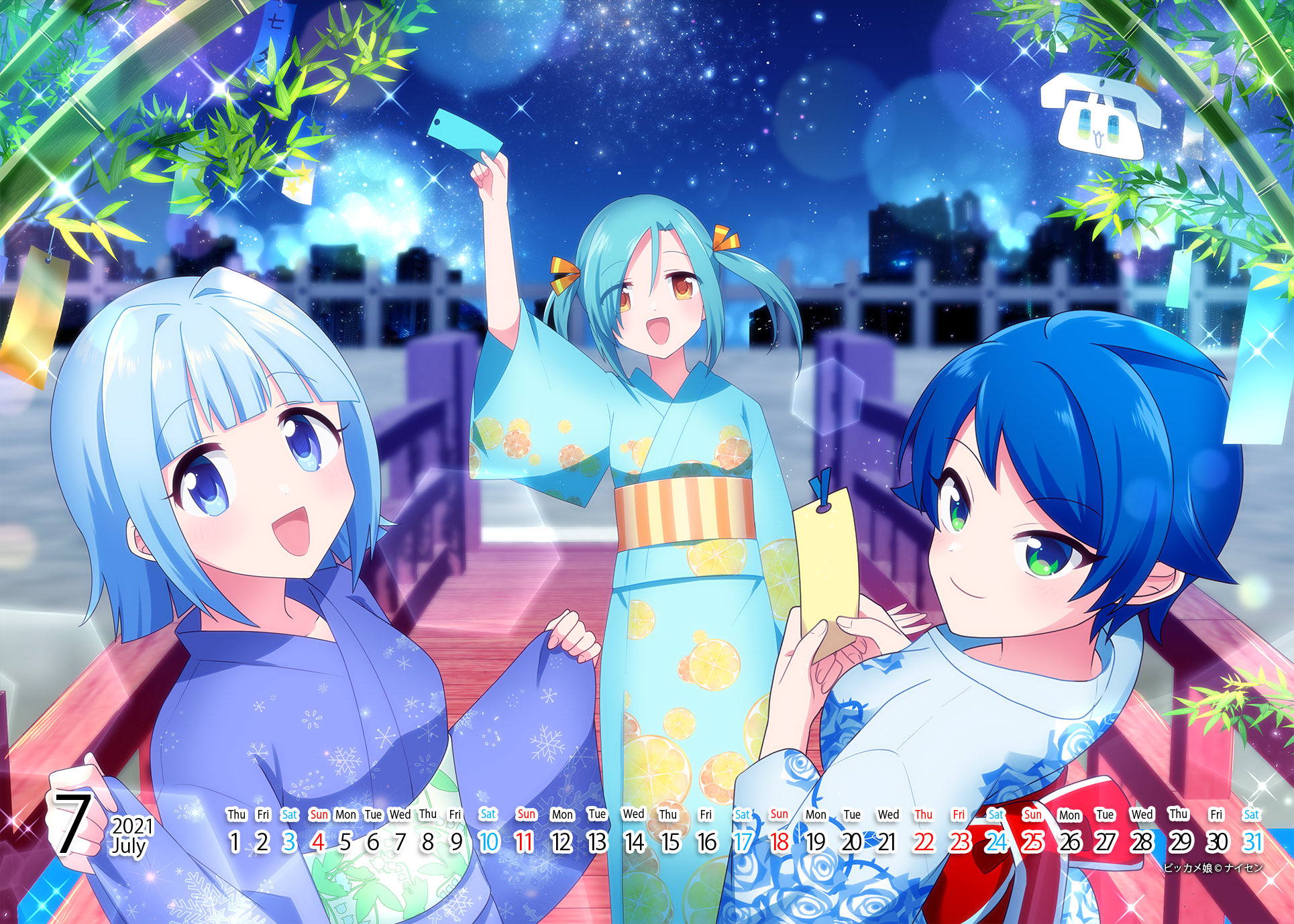 ナイセン 公式 今月描いた絵を晒そう 7月ももう終わりだね T Co Slxppfhx9p Twitter