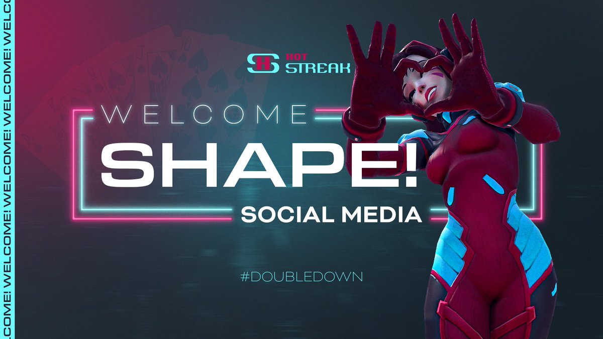 Time for a dealer change, so we've added someone new to the content rotation!

 Let's give a warm welcome to @_Shape4 as part of our social team!

#DoubleDown

🎨 <a href="/iamChrisDiane/">Christina Diane</a>