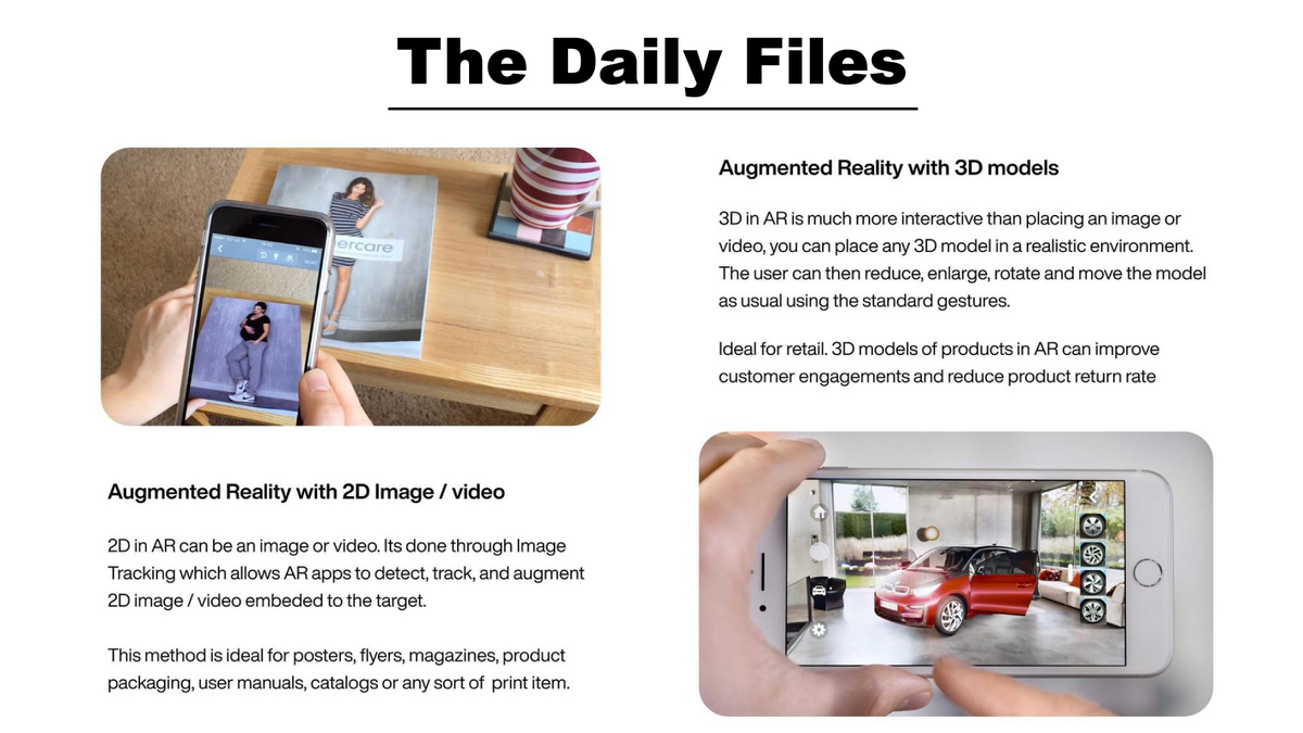 MrRenewRedLight's tweet photo. The Daily Files: Blog Post #25 - Two Types Of Augmented Reality 

#advertising #entrepreneur #branding #entrepreneurship #digitalmarketing #digitalstrategy #contentstrategy #contentmarketing https://t.co/rDtsS3FAky