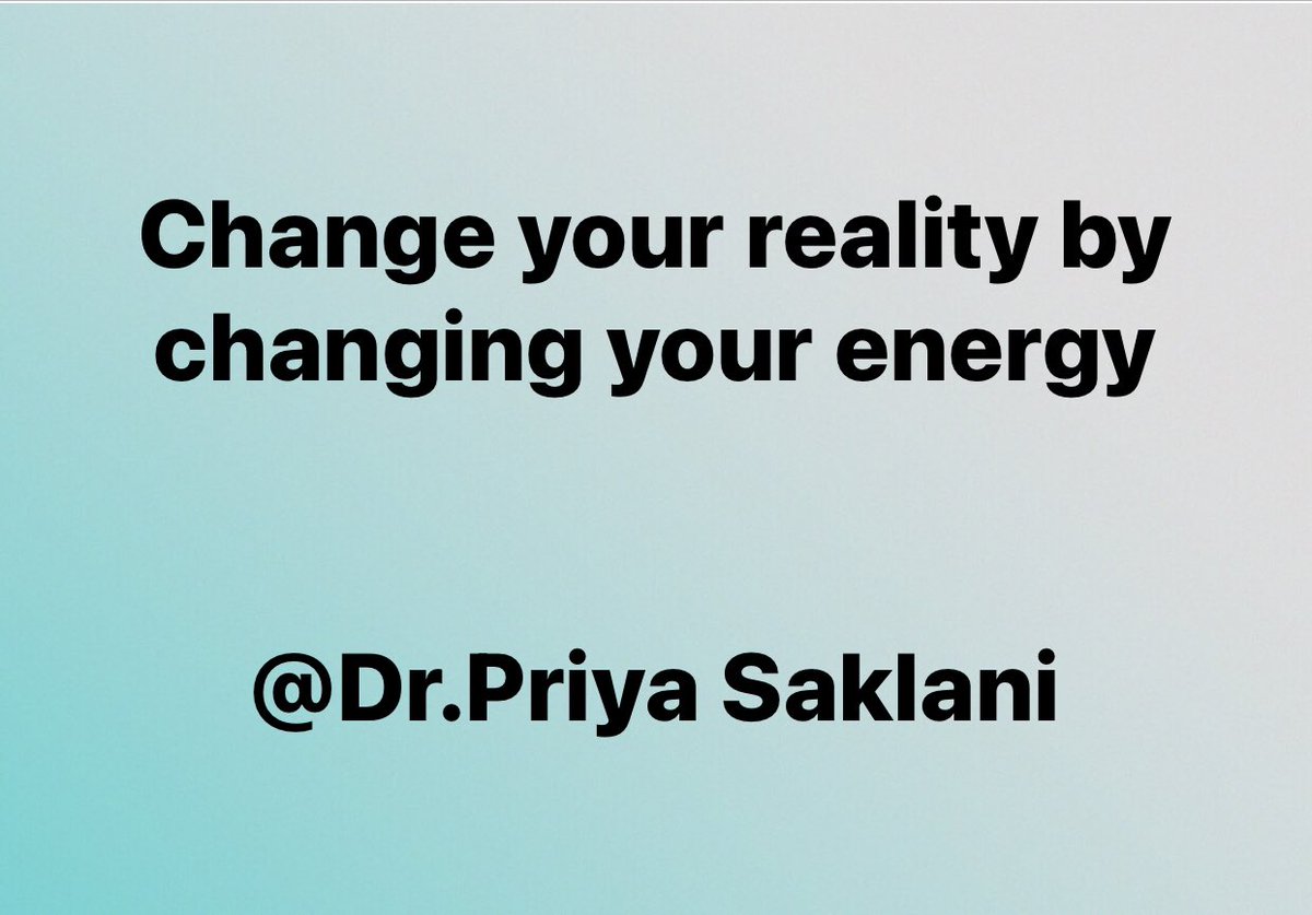 DrPriyaSaklani's tweet photo. You are creating everything in your life every second . Don’t wait for the circumstances to change in your life . Work on your energy, raise your vibration and your reality will shift . The work lies within. 
#lawofreflection https://t.co/cjV14TCSmD