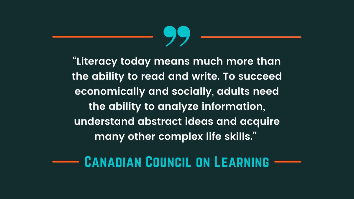 As information has become such a large part of everyday life, the meaning of #literacy has expanded dramatically! #ElginLiteracy #LiteracyON