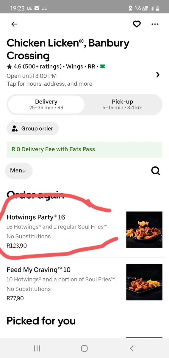 ShawnAirV's tweet photo. @UberEats why have you inflated prices so much? We know It's hard times but this is simply ripping customers off. @CompComSA @hardinratshi @ChickenLickenSA https://t.co/rDARpwyIMP