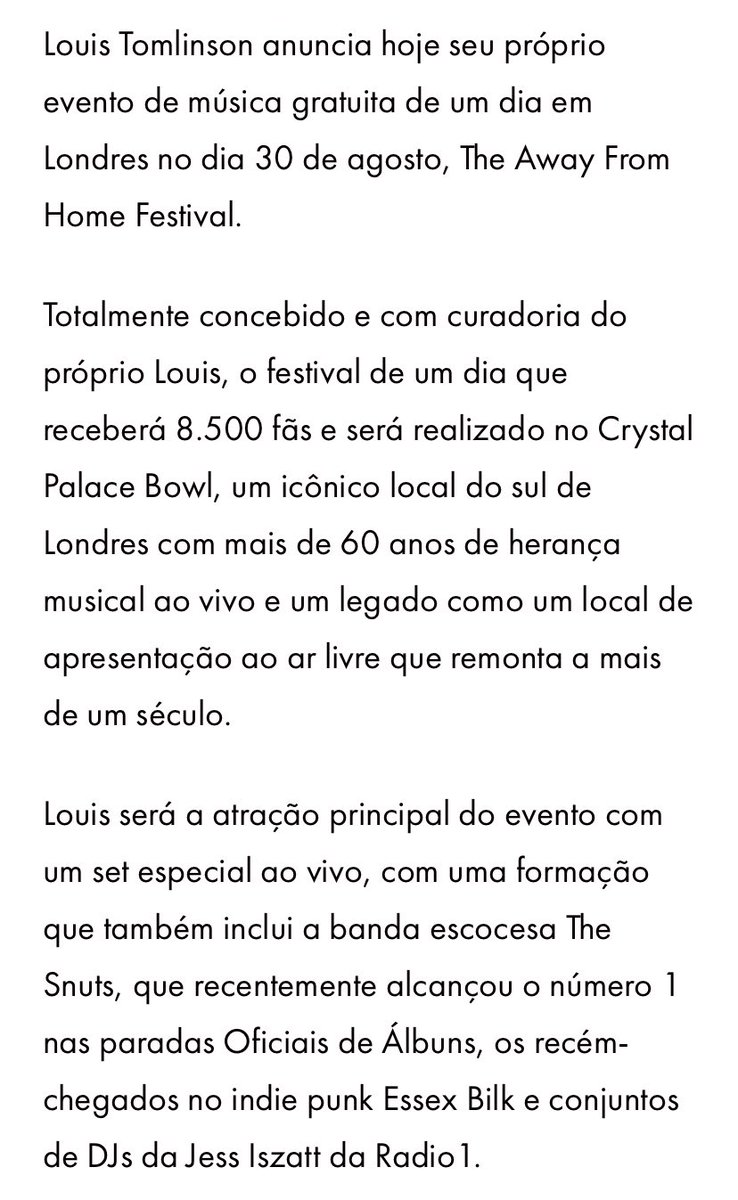 aboutommobr's tweet photo. 🗞️ | Tradução da entrevista de Louis sobre seu festival!

© HLNewsBr. https://t.co/fAW1Cpxhwq