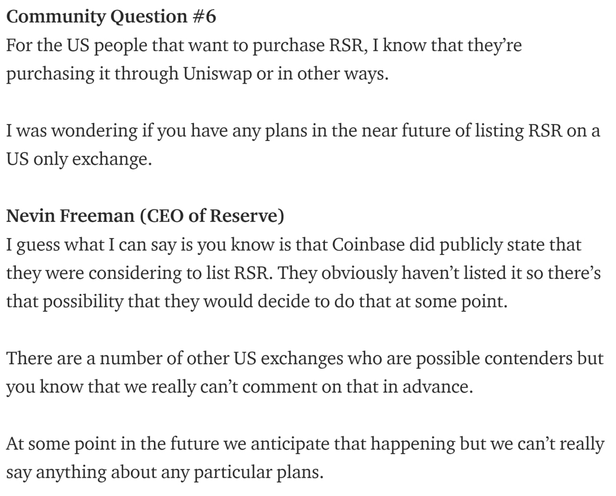 elcryptolodge's tweet photo. Here is what @nnevvinn had to say about one of your fav questions in an AMA from a few months ago - 𝐖𝐄𝐍 𝐂𝐎𝐈𝐍𝐁𝐀𝐒𝐄!!!

-- for more see: https://t.co/yXQLTEcbjS

$RSR $RSV https://t.co/T650cR27pi