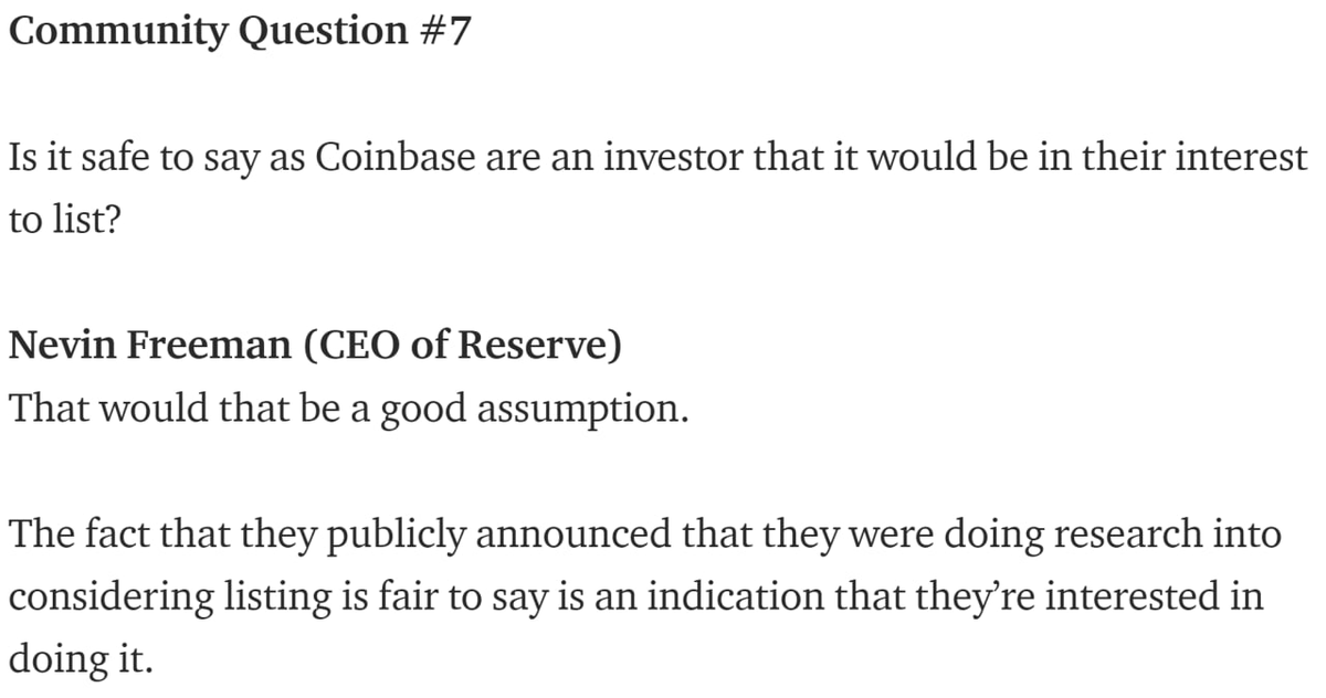 elcryptolodge's tweet photo. Here is what @nnevvinn had to say about one of your fav questions in an AMA from a few months ago - 𝐖𝐄𝐍 𝐂𝐎𝐈𝐍𝐁𝐀𝐒𝐄!!!

-- for more see: https://t.co/yXQLTEcbjS

$RSR $RSV https://t.co/T650cR27pi
