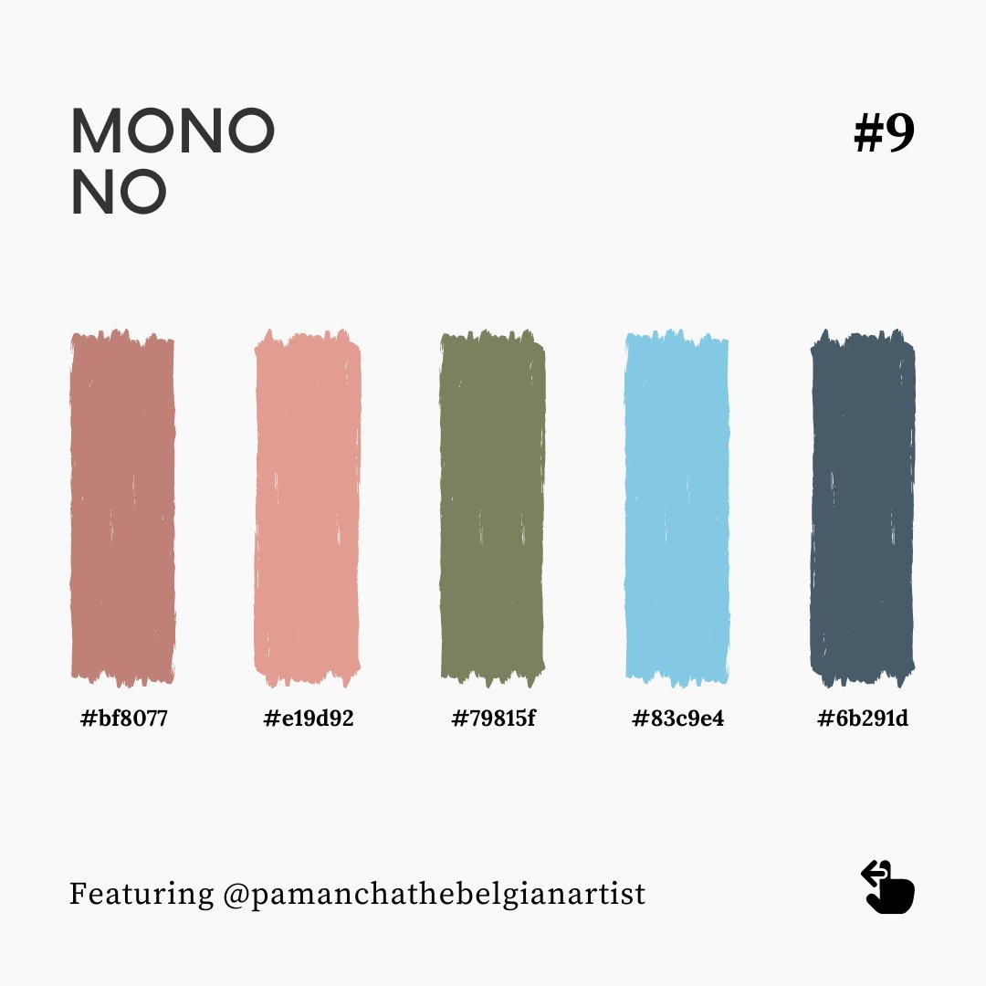 Mono_No_Colors's tweet photo. Final two colors of Mono No #9 by  @pamanchathebelgianartist

Find us on instagram for more goodness:
https://t.co/v4QYGpzChG

#colorpaletteinspiration #colorinspiration #colorscheme https://t.co/NJ8eQbyiqk