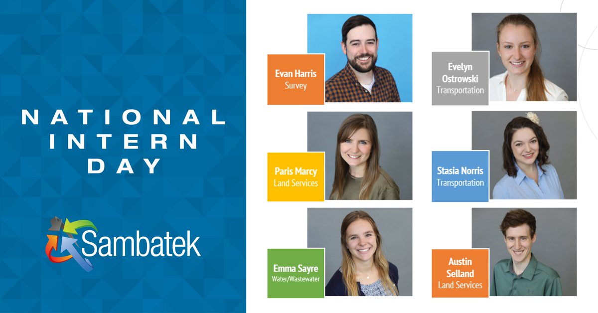 SAMBATEKllc's tweet photo. Today we recognize and celebrate the future leaders of the world: our Sambatek interns!  We are proud to work with such a talented group and appreciate all that you have contributed this summer. #nationalinternday #summerintern https://t.co/4kHkoVJcxM