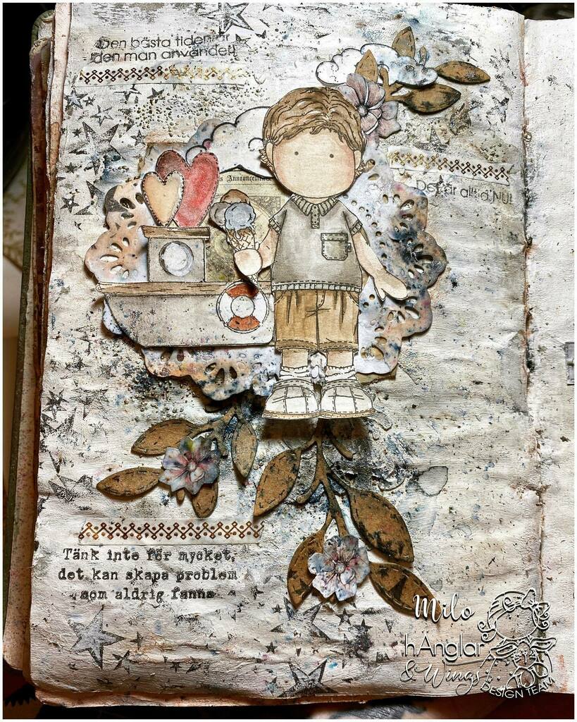 MiloLilja's tweet photo. A single art journal page with a new stamp from @hanglarwings
♡
#MiloLiljaArtArtJournal
#MiloLiljaArtHanglar
•
#hanglarwings #JournalPage #maremis_small_art #RangerInks #maremiscreativecafe #ArtJournalPage #Journaling #Pyssel #MixedMediaJournal #ArtJournal #ArtistsOf… https://t.co/JTHwoJBn2J