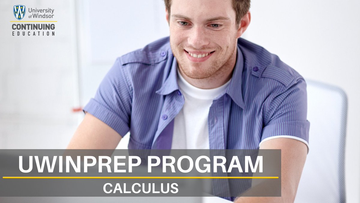 UWinContinue's tweet photo. Are you a student starting at UWindsor this fall? Prepare to succeed with prep calculus classes. Register now! https://t.co/BpZ0iJfyyt @ScienceUWindsor @UWindsorENG
#UWindsor #ContinuingEducation #UWindsorPrep #NewStudents #PrepCourse #Calculus https://t.co/IWUi5mI9UJ