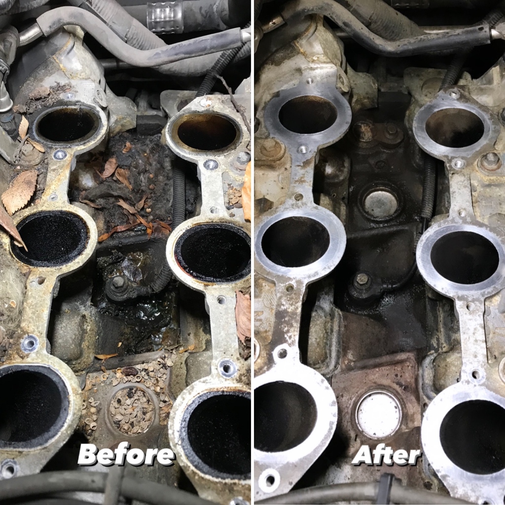 TheLiftGarage's tweet photo. Everyone loves a good 'before and after' pic...what we love even more is knowing these repairs are low-cost for our customers!
This customer paid under $200 instead of $600 for this lower-intake job!
#theliftgarage #safecars #securelives #beforeandafter #carrepair #carengine https://t.co/dXzTlCCTa9
