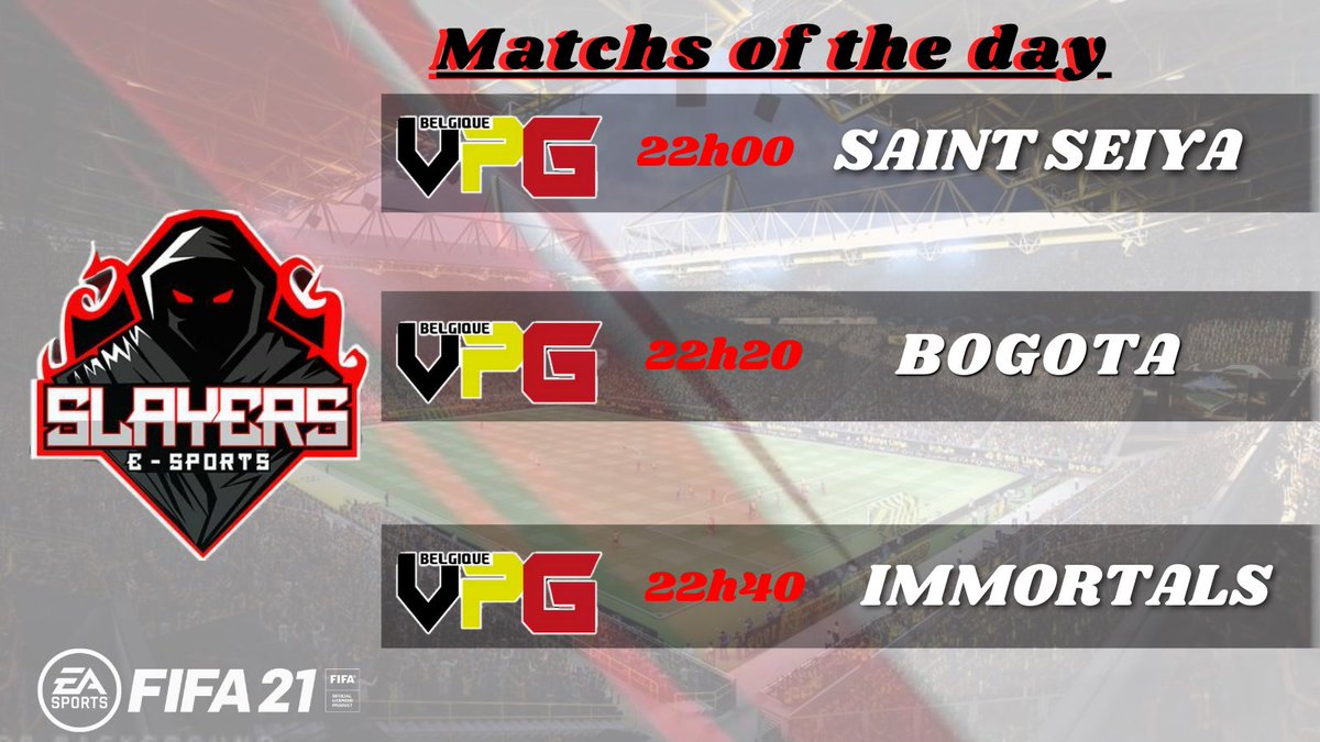 Mr_amnesia60117's tweet photo. Programme de notre soirée en @belgique_vpg Summer !
Nous devons continuer sur notre lancée de jeudi derniers avec un sans faute et aucun but encaissé ! 
🔴⚫️Go Slayers Esport 🔴⚫️
@Flint34s @amnesia60117 https://t.co/WPJ6KMVTkT