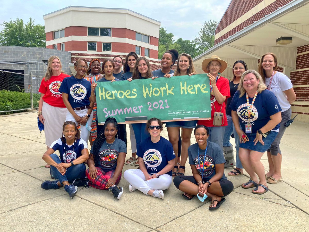 You could tune into the Olympics to see hard work and commitment -OR- you could stop by Forest Knolls ES Summer School any day of the week! #heroesworkhere #summer2021 @FKESPrincipal @MCPS