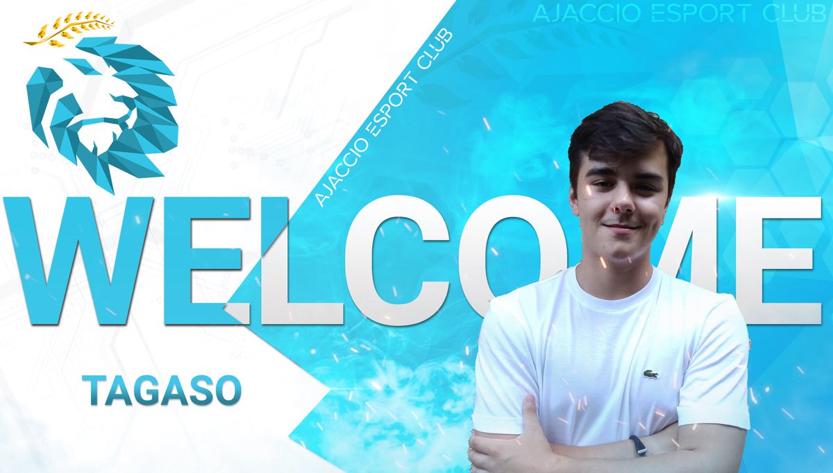 💙🤍[ROSTER]🏎
Également originaire d’Ajaccio, nous sommes heureux d’officialiser l’arrivée de @tagas0 qui défendra notre structure sur #F1 ! 
#esport #ForzaAiacciu 🦁