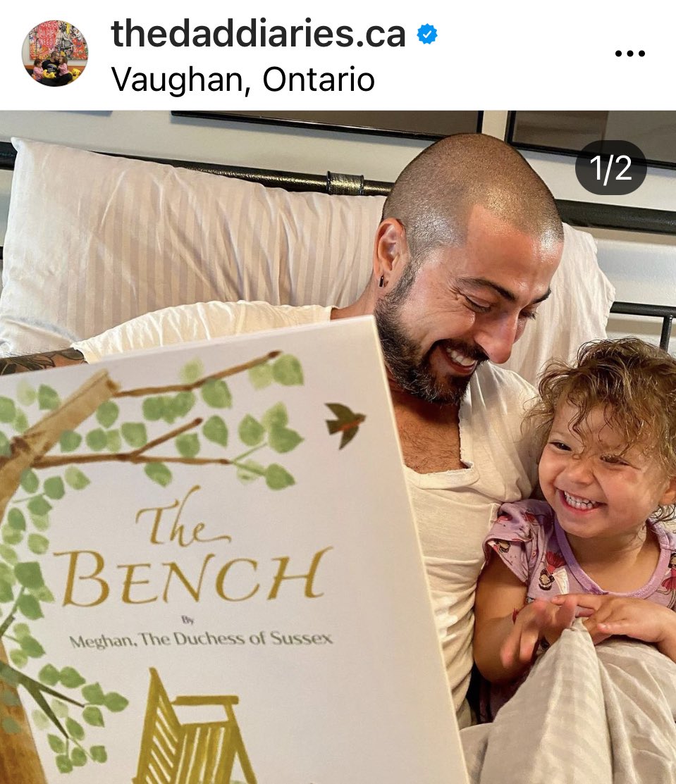 jozzzaphen's tweet photo. @thedaddiaries_ #TheBench By #MeghanMarkle #GirlDad #ReadAbook #DaddiesGirl #ChildrensBooks 🥰🙏🏾👸🏻👧🏻 https://t.co/eVzSOcqNfp