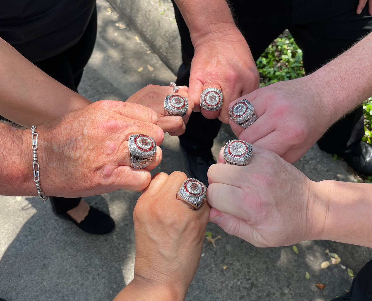 Administrative team group pics after lunch at NEISD leadership today.  Yes, we wore our <a href="/LEEVOLSSOCCER/">LEE Vols Soccer</a> State Championship rings.