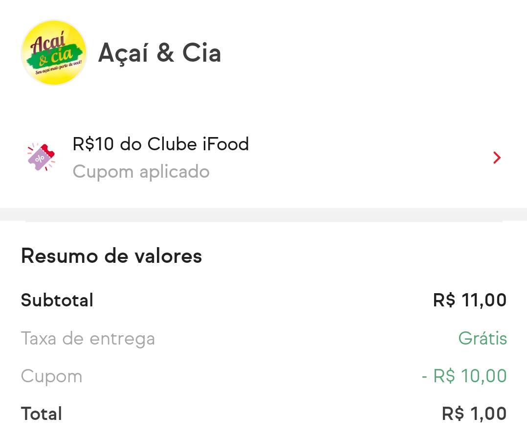 mlsmorato's tweet photo. o dia que eu pedi um açaí de 400+3 adicionais com 1 real (obrigada clube ifood) https://t.co/B3gfHdPKo7