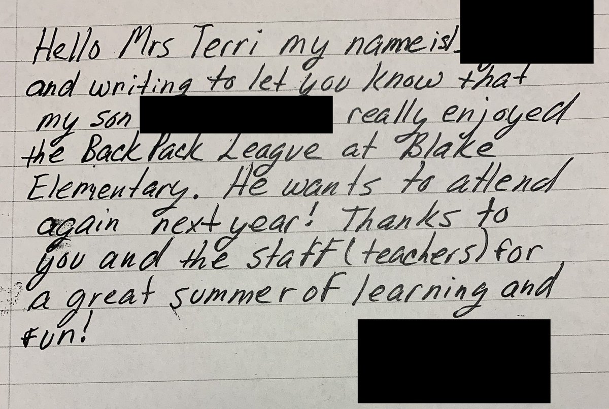 MrsTerriGriffin's tweet photo. Letters like this ❤️ 😊! @JCPSKY @kids_inspire @JCPSAsstSuptTL #JCPSBackpackLeague @JCPSSuper https://t.co/6LXqSS8JxS