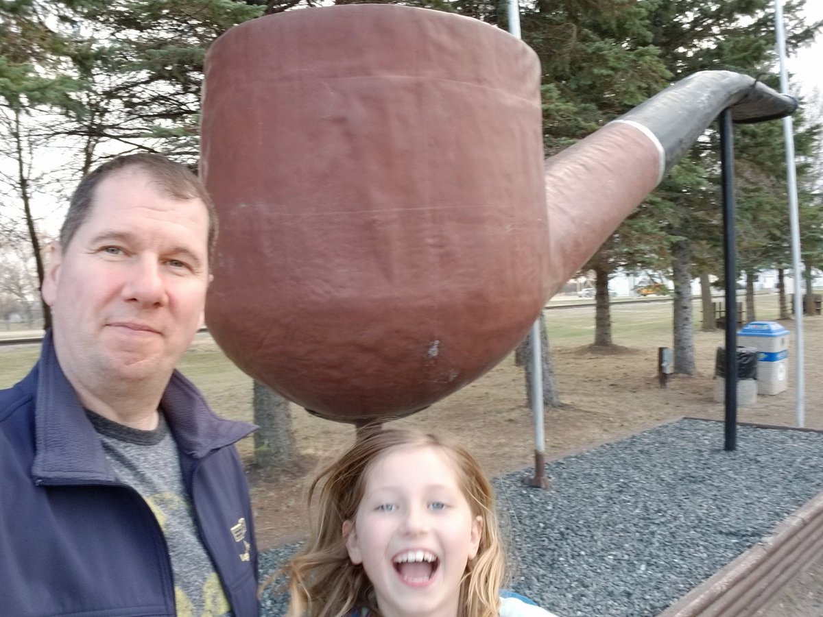Who knew that the world's largest pipe is right here in StClaude, Manitoba? Of course, be aware of gremlins #ExploreMB #mbpoli