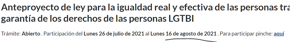 ConfluenciaMF's tweet photo. Parece que ya han resuelto el problema del correo para enviar alegaciones al anteproyecto de Ley Trans-LGTBI. Lo hemos comprobado y, hasta ahora, no han venido devueltos ni con mensaje de error. El fin de plazo sigue en 16/8 y deben modificarlo. Ningún comentario de @IgualdadGob https://t.co/yUoP9Q3N9I