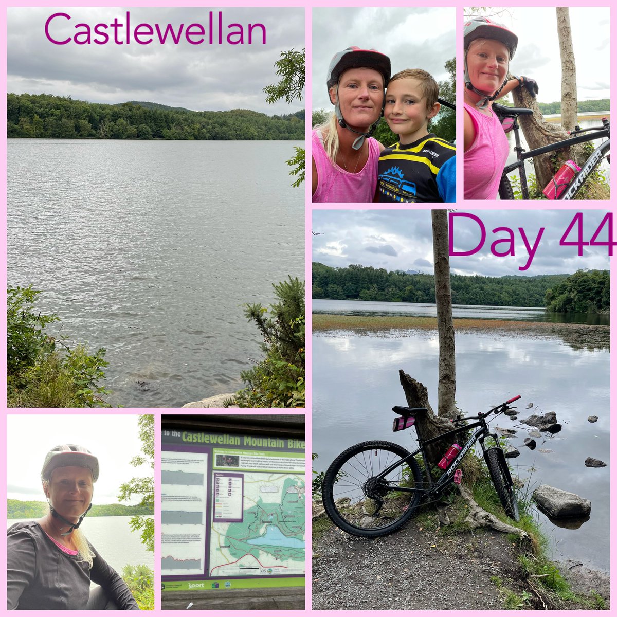 hurdler400m's tweet photo. Day 44 On the MTB at Castlewellan Forest Park. Really enjoyed the blue trail which goes around the lake. Did 3 laps, and then around the lake with boys. Wonderful scenery. Can’t keep up with my boys! #mtbnewbie #nature #mtblife #makingmemories #tryingtokeepup #keeppedalling #lake https://t.co/XINktPx7Sx
