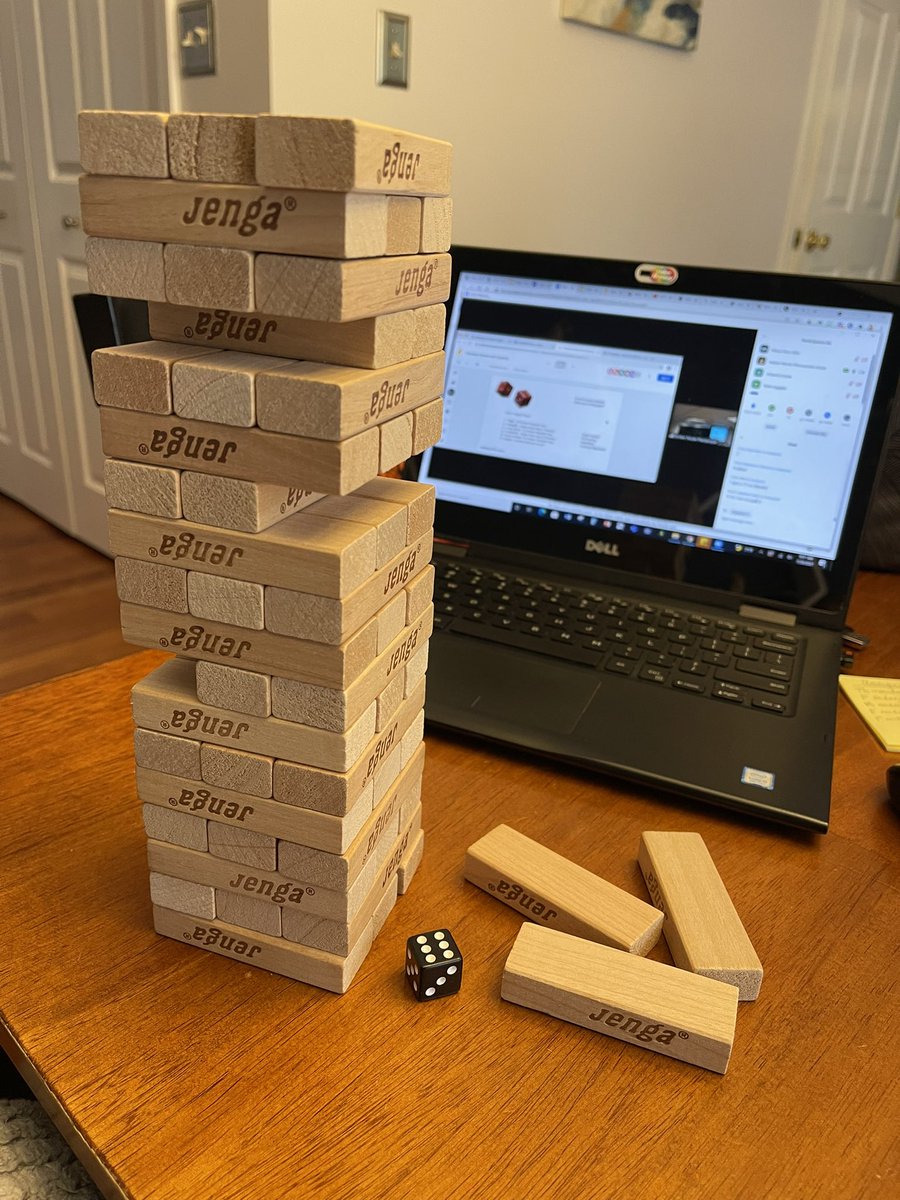 MsRossGrade3's tweet photo. Playing Bad Guy Jenga along at home this morning. #classnotesmu https://t.co/gX2AVDk4z8