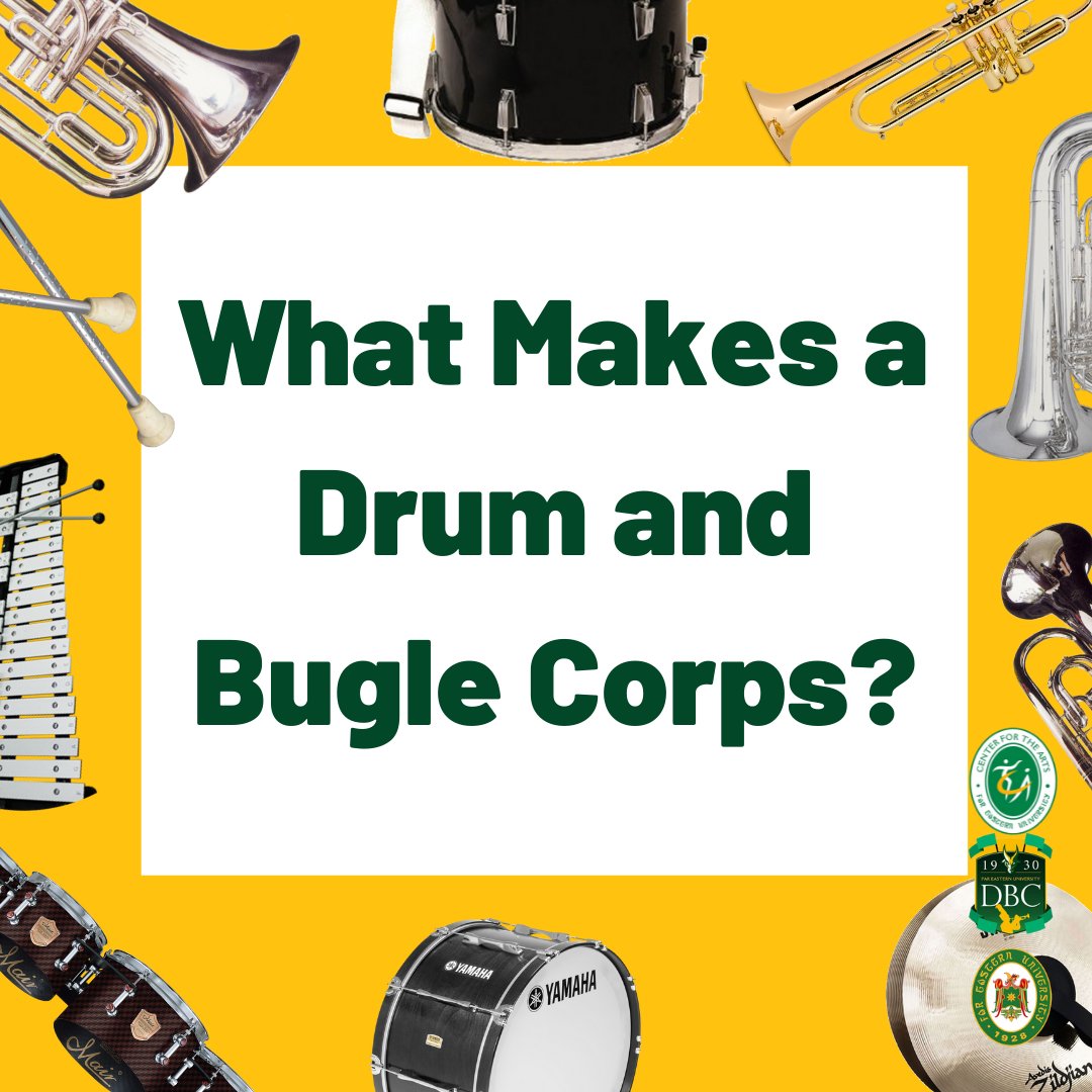 FEUDBC's tweet photo. A drum and bugle corps is a musical unit that is composed of brass instruments, percussion instruments, and color guards that brighten up the performances. Here, we'll give you more insight on the different elements of a drum and bugle corps.
#feu
#FEUDBC
#DBC https://t.co/ITfueu03Yk