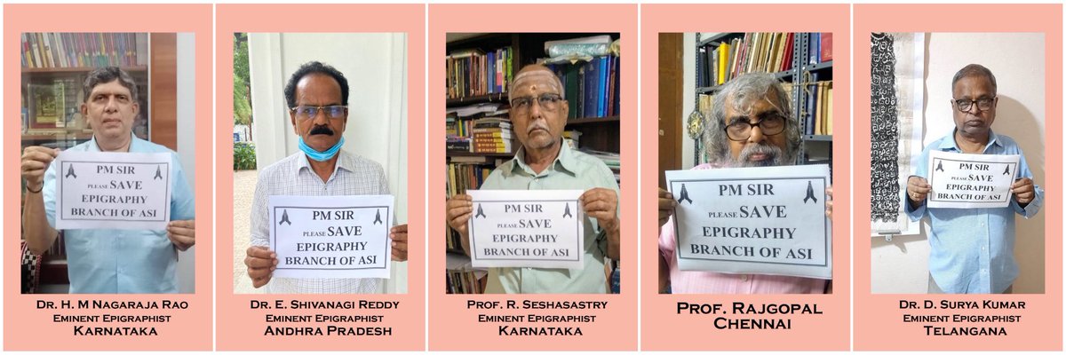 SuVe4Madurai's tweet photo. India's eminent historians and Epigraphists have made an impassionate appeal to the PM seeking creation of new posts in epigraphy.
May the Modi govt pay heed to their voices.
@ASIGoI #கல்வெட்டு #தொல்லியல் #History #Epigraphists https://t.co/R1rErOxZOA