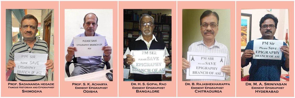 SuVe4Madurai's tweet photo. India's eminent historians and Epigraphists have made an impassionate appeal to the PM seeking creation of new posts in epigraphy.
May the Modi govt pay heed to their voices.
@ASIGoI #கல்வெட்டு #தொல்லியல் #History #Epigraphists https://t.co/R1rErOxZOA