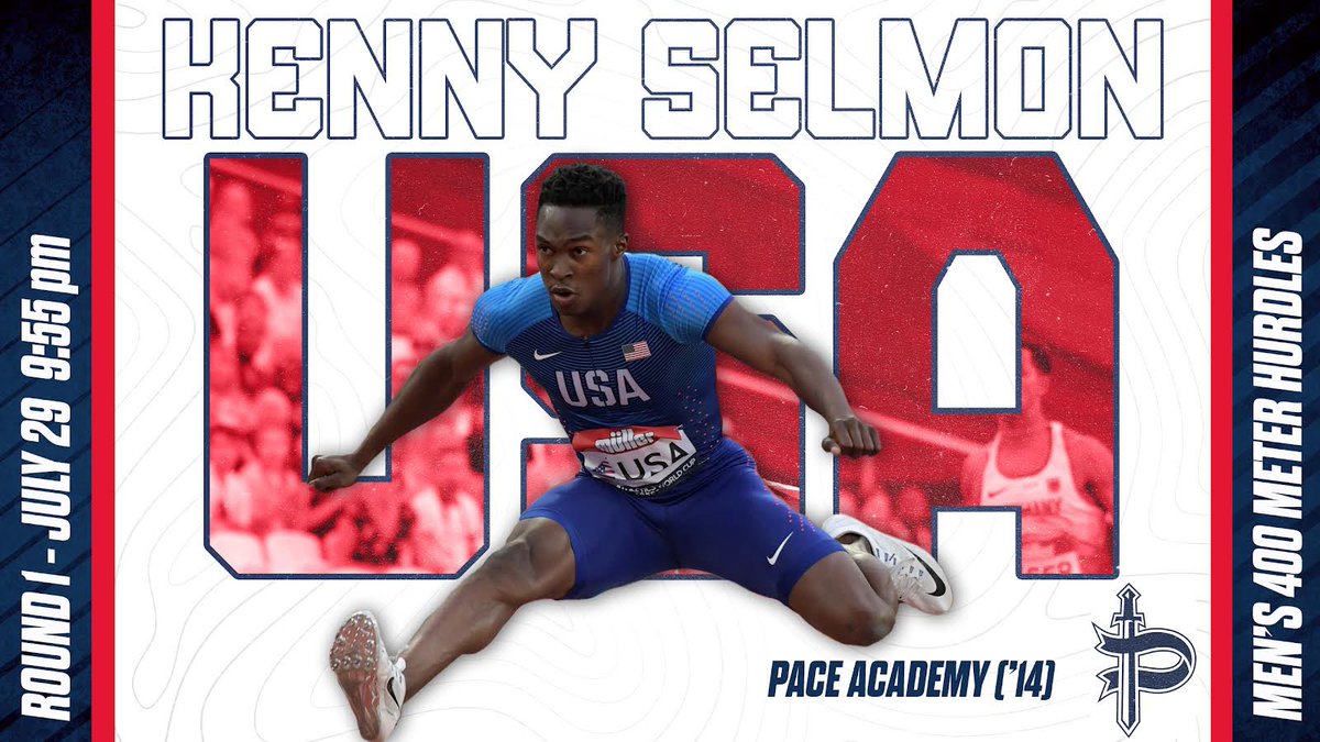 paceacademy's tweet photo. Talk about Knight pride! We had to dig up some #tbt shots of Kenny Selmon, because tonight he competes at 10:30 p.m. on the Olympic road to gold- donβt miss it! Weβre rooting for you, Kenny! #PK4L #PaceKnights #tokyoolympics https://t.co/FL0Us2ViE1